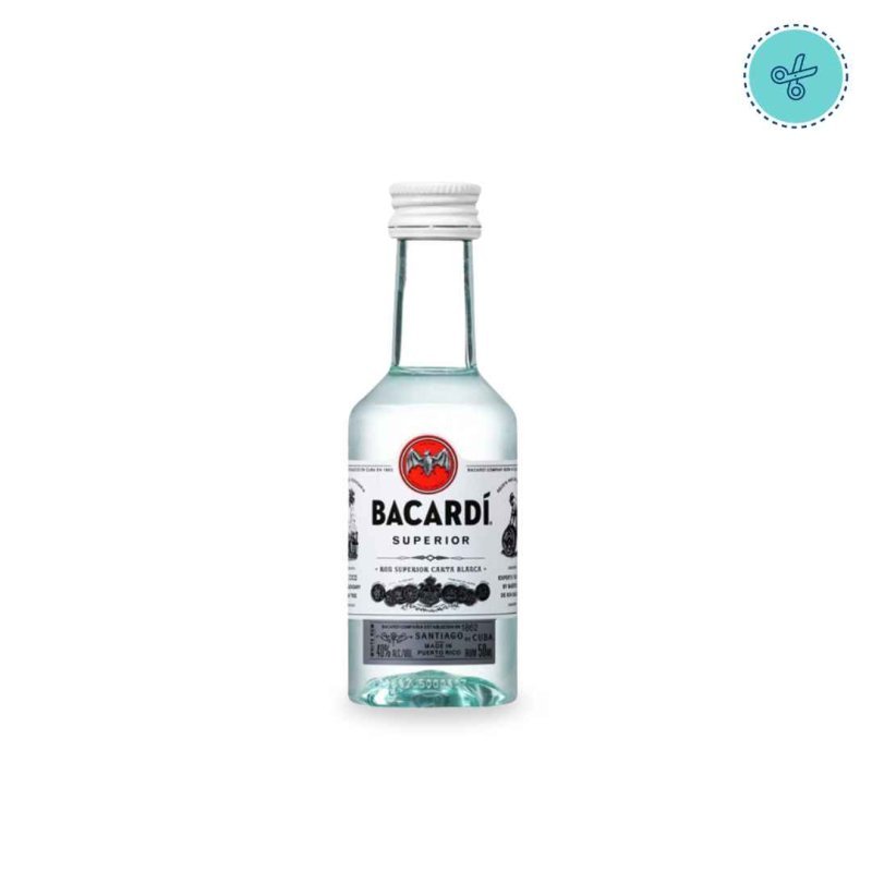 BACARDI BLANCO 50ML RON