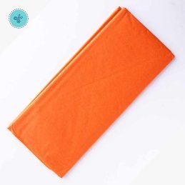 TISSUE LISO NARANJA, 10 pliegos, 20x26"