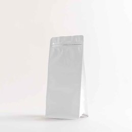 BOLSAS DE CAFÉ 8 LADOS 1kg BLANCAS (50und)