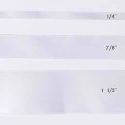 CINTA SATIN 7/8" BLANCO  25yd