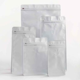 BOLSAS DE CAFÉ 8 LADOS 1kg BLANCAS (50und)