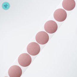 STICKER SEGUR. CIRCULO ROSEGOLD (RASPAITO), 300 UND, 1"