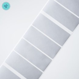 STICKER SEGUR. RECTANG.PLATEADO (RASPAITO), 100 UND, 2.5*1"