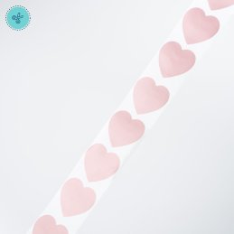 STICKER SEGUR. CORAZON ROSEGOLD (RASPAITO), 300 UND, 1"