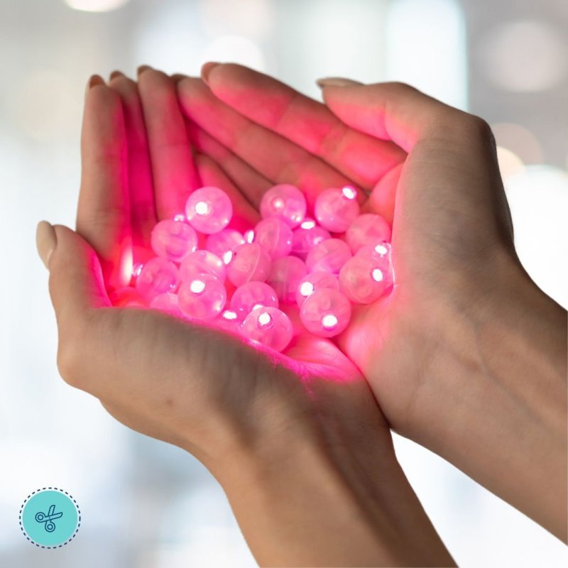 LUCES TOPPERS/FAIRY LIGHT  ROSADAS