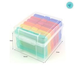 CAJA ORGANIZADORA 7 PIEZAS - Incluye 6 Cajitas de Colores