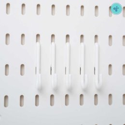 GANCHOS BLANCO PEGBOARD X5UND
