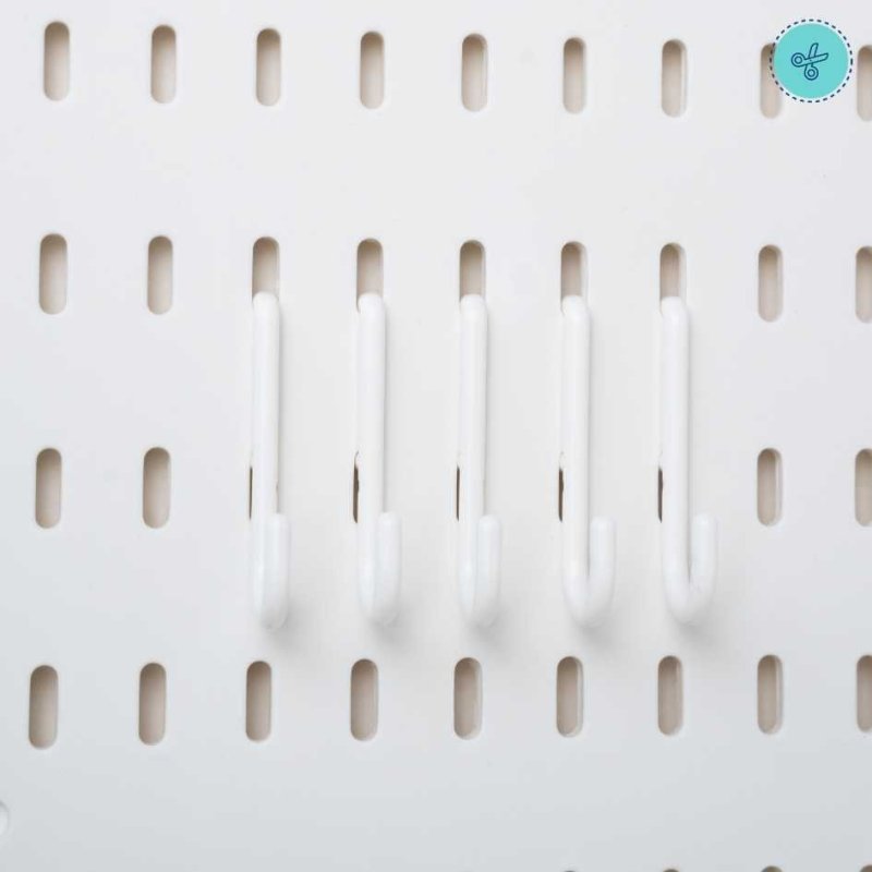 GANCHOS BLANCO PEGBOARD X5UND