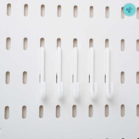 GANCHOS BLANCO PEGBOARD X5UND