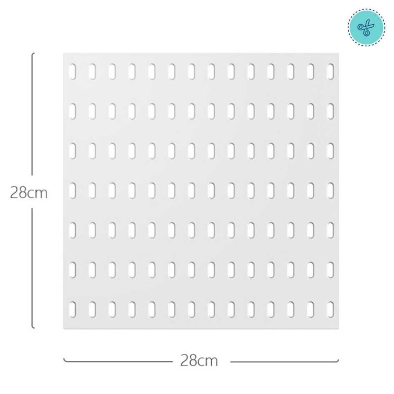 PEGBOARD BLANCO 28X28X1.2CM 