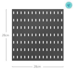 PEGBOARD NEGRO 28X28X1.2CM
