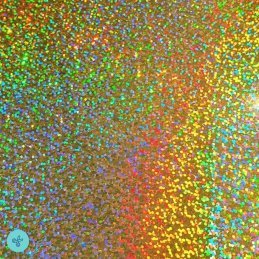 VINIL METALIZADO DORADO ESCARCHADO   12"X12"
