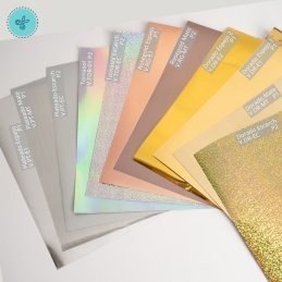 VINIL METALIZADO DORADO ESCARCHADO   12"X12"