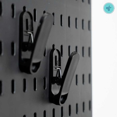 CLIPS NEGRO PEGBOARD X2UND
