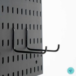 GANCHOS LARGOS NEGRO PEGBOARD X2UND