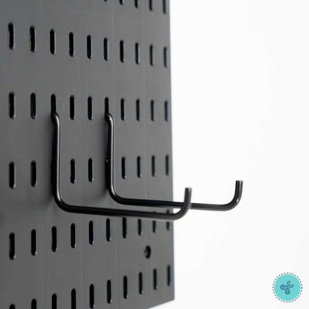 GANCHOS LARGOS NEGRO PEGBOARD X2UND