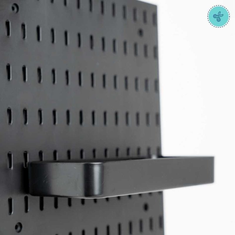BANDEJA NEGRO PEGBOARD 21.5X9X3CM