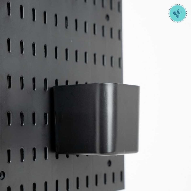 PORTA LAPIZ NEGRO PEGBOARD 7.5X9.8CM