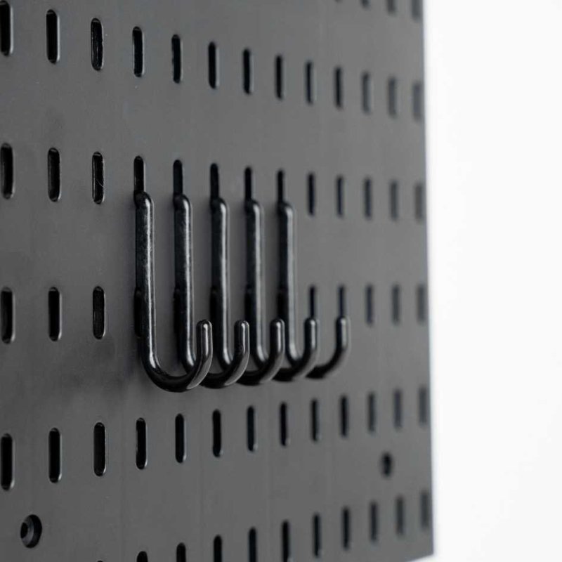 GANCHOS NEGRO PEGBOARD X5UND