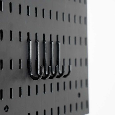 GANCHOS NEGRO PEGBOARD X5UND