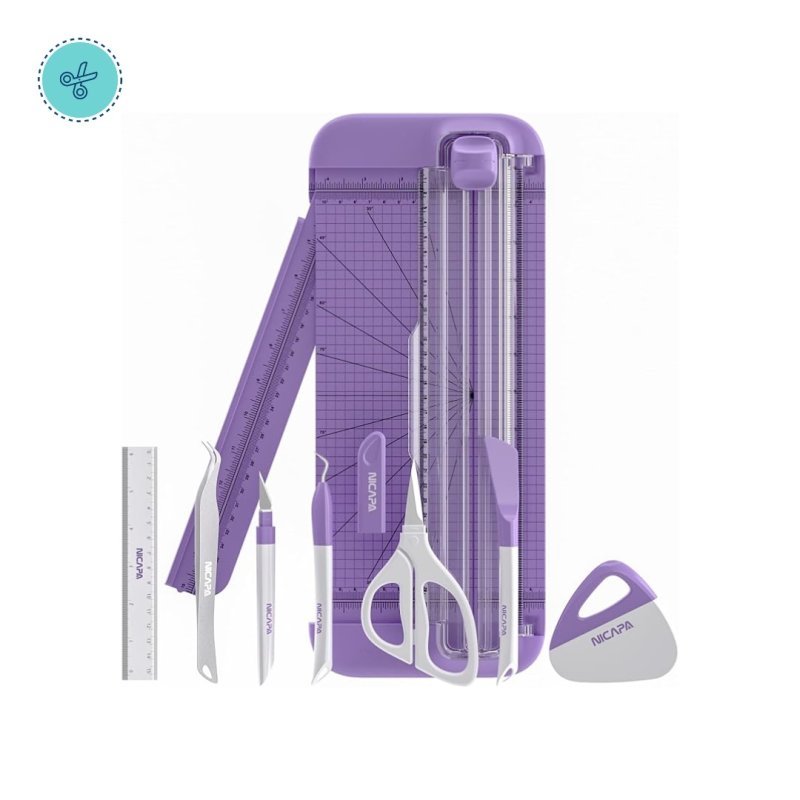 NICAPA GUILLOTINA Y SET HERRAMIENTAS MORADO