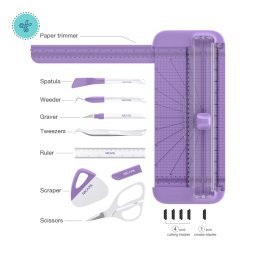 NICAPA GUILLOTINA Y SET HERRAMIENTAS MORADO