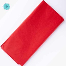 TISSUE LISO ROJO, 10 pliegos, 20x26"