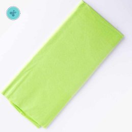 TISSUE LISO VERDE MANZANA, 10 pliegos, 20x26"