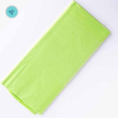 TISSUE LISO VERDE MANZANA, 10 pliegos, 20x26"