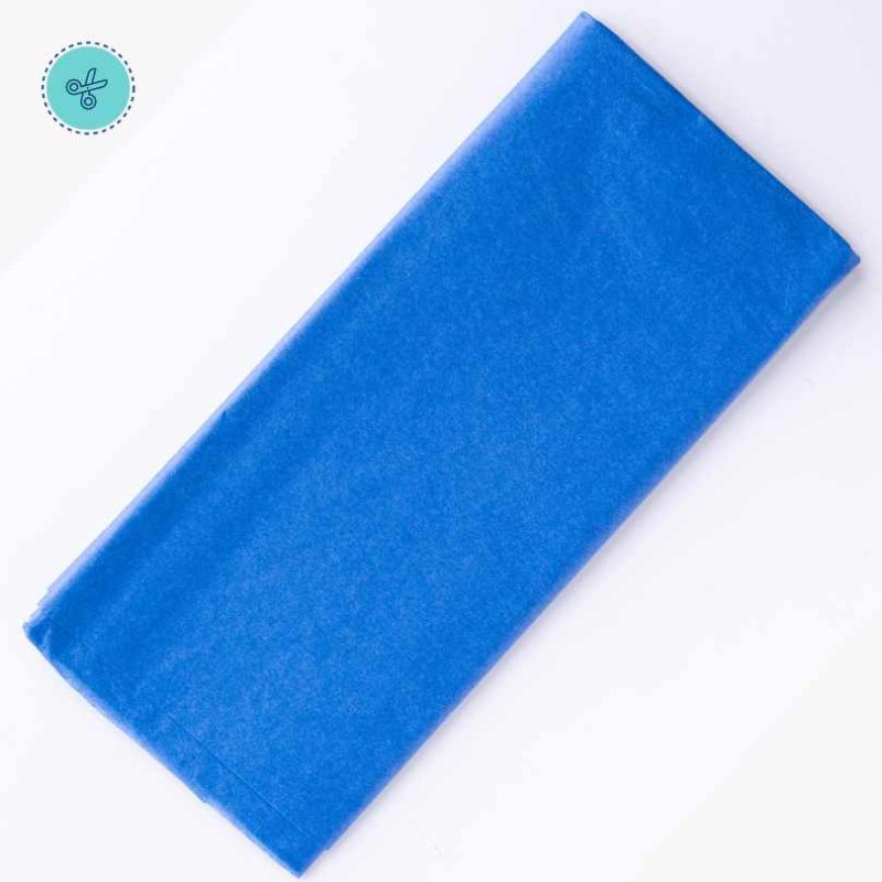 TISSUE LISO AZUL, 10 pliegos, 20x26"