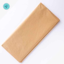 TISSUE LISO CREMA, 10 pliegos, 20x26"