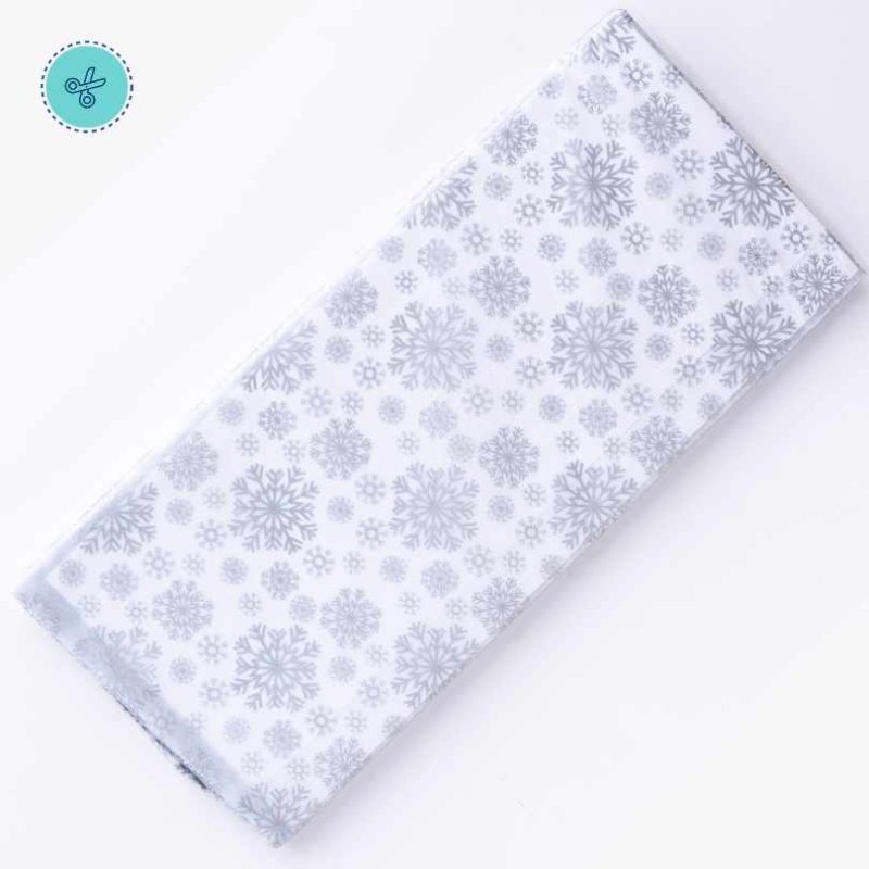 TISSUE COPOS PLATEADO, 10 pliegos, 20x26"
