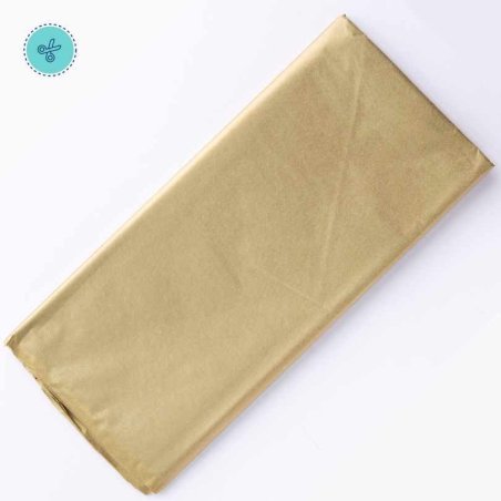 TISSUE DORADO, 10 pliegos, 20x26"