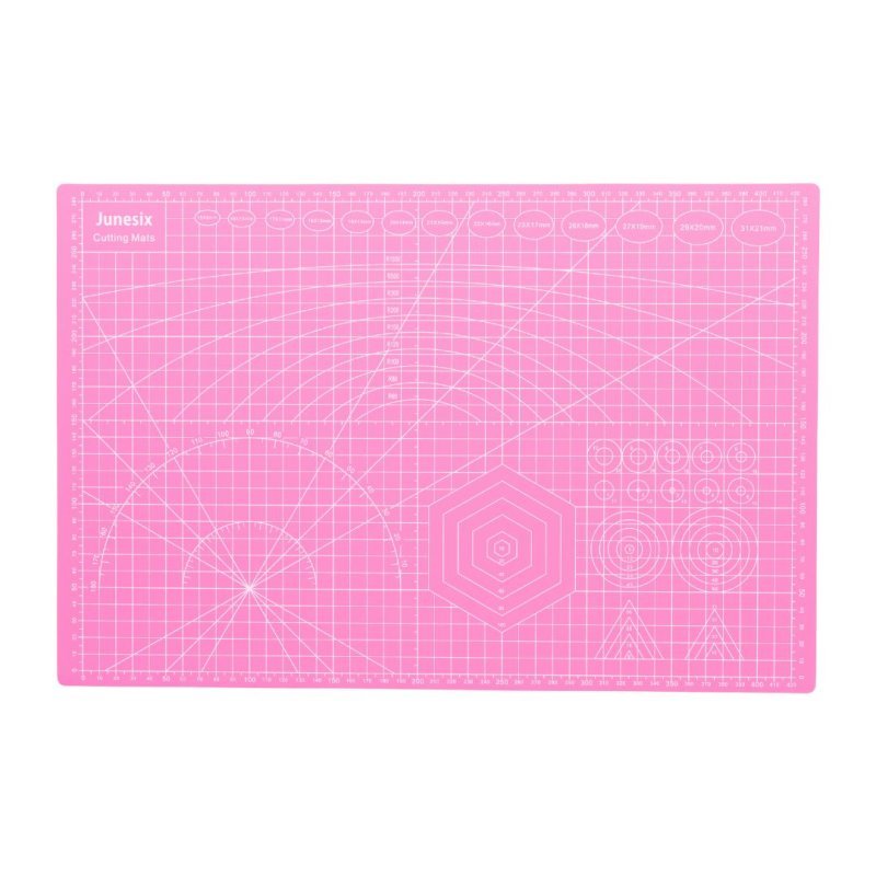 TAPETE DE MANUALIDADES ROSADO A3 28 X 43CMS 