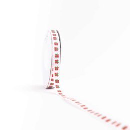 CINTA NAVIDAD GRO 1CM BLANCO-REGALO 25yd NAV-172