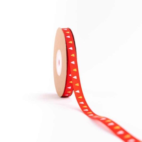 CINTA NAVIDAD GRO 1CM ROJA ARBOL 25YD NAV-165