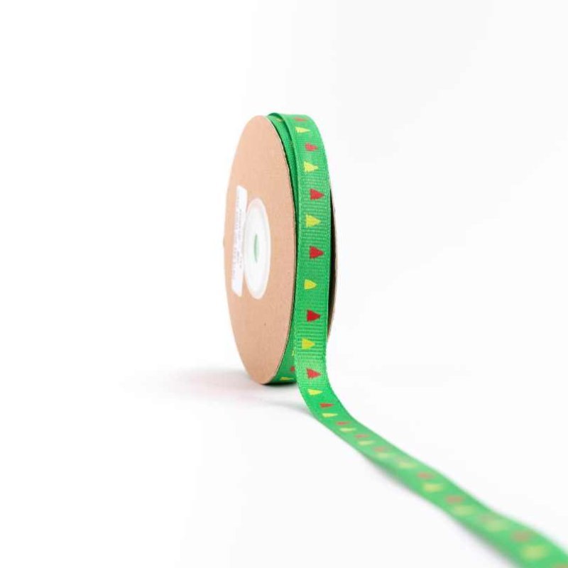 CINTA NAVIDAD GRO 1CM VERDE ARBOL 25yd NAV-168