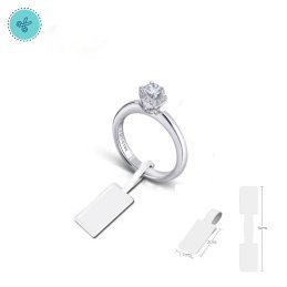 ETIQ 2 CARAS DE JOYERIA 2CM CON ADH 100 UNID