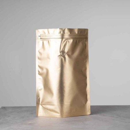 BOLSAS DE CAFE STAND UP 1kg DORADAS (50und)