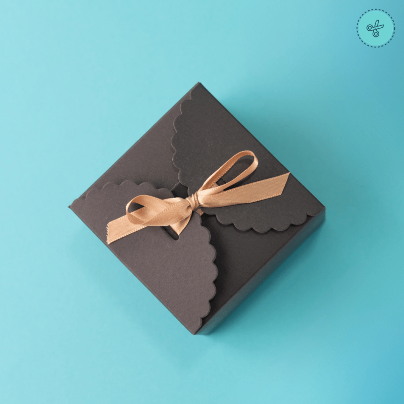 CAJA WAVE NEGRO 9x9x6cm (12UND)
