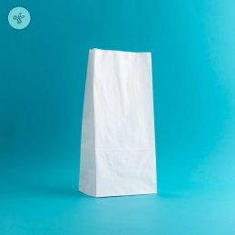 BOLSAS PAPEL DELI NO.8 BLANCO 15X32X10 cm (50 und)