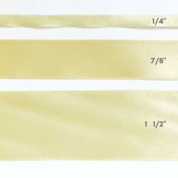 CINTA SATIN 1/4" AMARILLO PASTEL 50yd