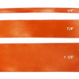 CINTA SATIN 1/4" NARANJA 50yd