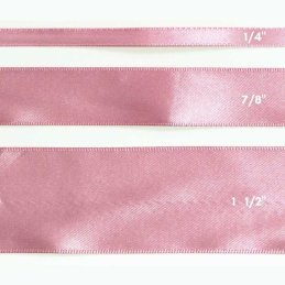 (SUST.550) CINTA SATIN 1/4" ROSA VINTAGE 50yd