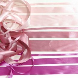CINTA SATIN 1/4" ROSADO PASTEL 50yd