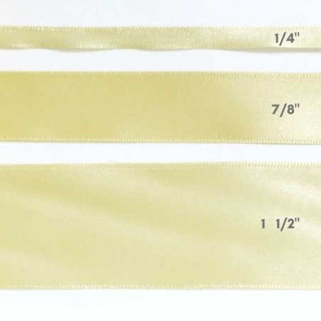CINTA SATIN 1 1/2" AMARILLO PASTEL 25yd