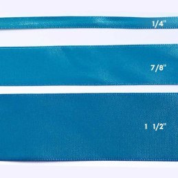 CINTA SATIN 7/8" AQUA 25yd