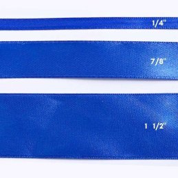 CINTA SATIN 1 1/2" AZUL ELECTRICO 25yd