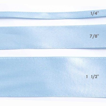 CINTA SATIN 1/4" CELESTE 50yd