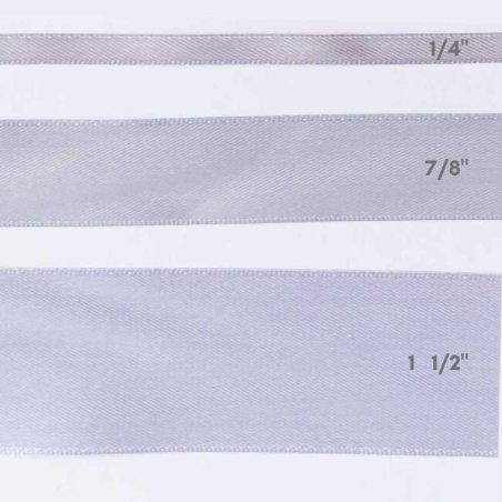 CINTA SATIN 7/8" PLATEADO  25yd